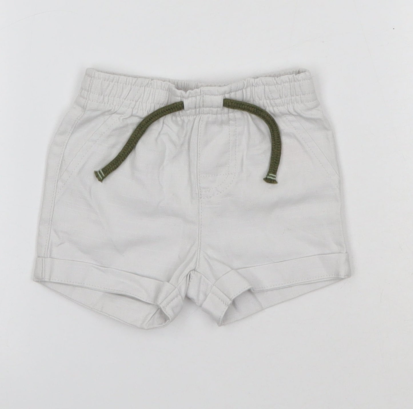 Primark Baby Grey  100% Cotton Cropped Trousers Size 0-3 Months