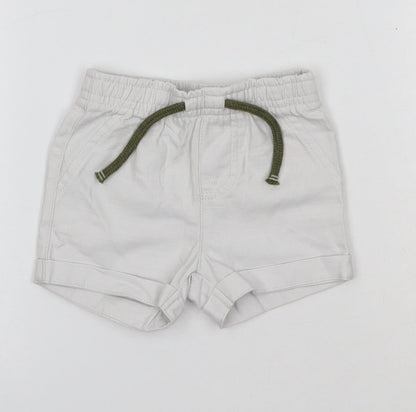 Primark Baby Grey  100% Cotton Cropped Trousers Size 0-3 Months