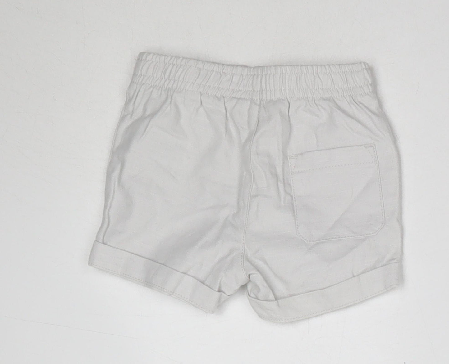 Primark Baby Grey  100% Cotton Cropped Trousers Size 0-3 Months