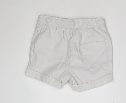 Primark Baby Grey  100% Cotton Cropped Trousers Size 0-3 Months