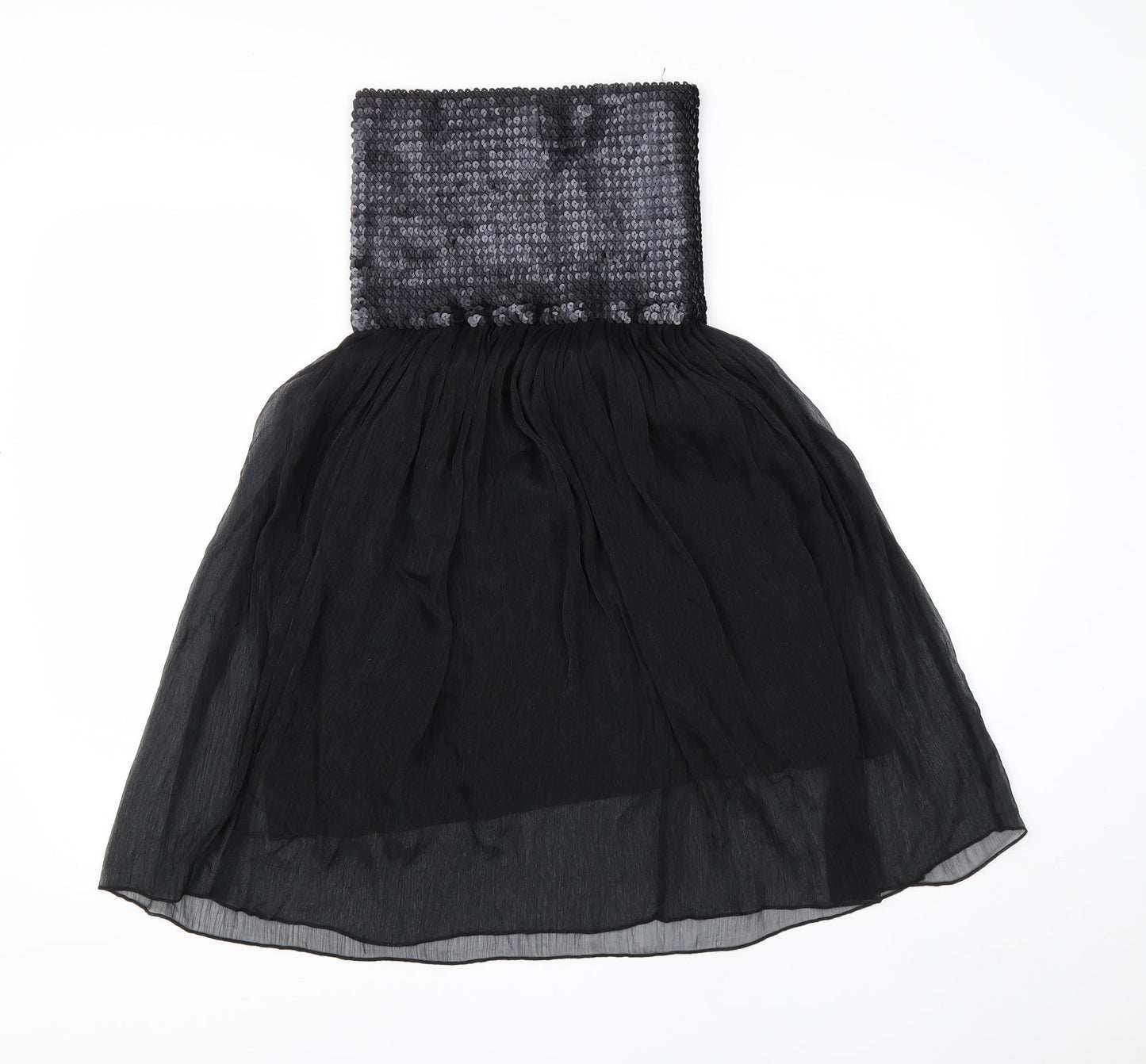 AX Womens Black  Polyester A-Line  Size 10  Square Neck