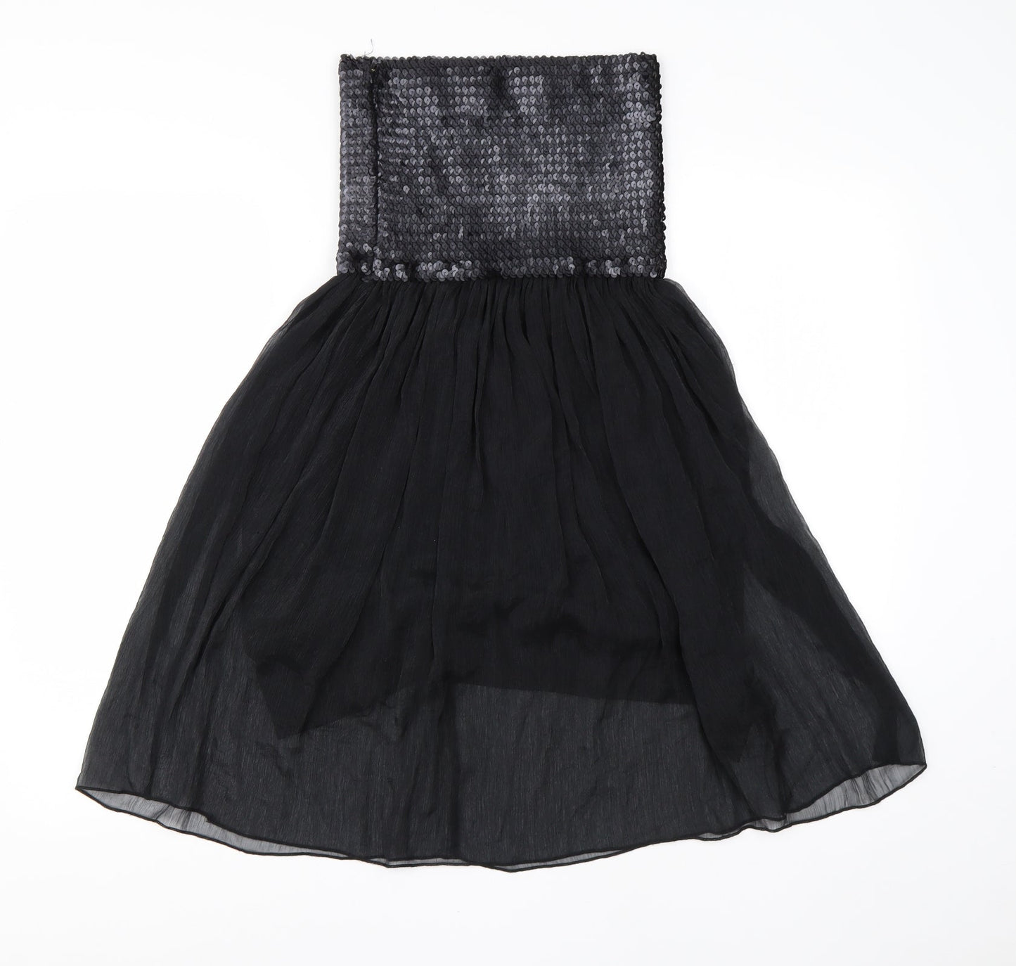 AX Womens Black  Polyester A-Line  Size 10  Square Neck