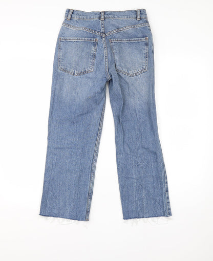 ASOS Womens Blue  Cotton Cropped Jeans Size 26 in L23 in Regular