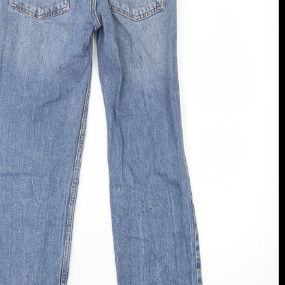 ASOS Womens Blue  Cotton Cropped Jeans Size 26 in L23 in Regular