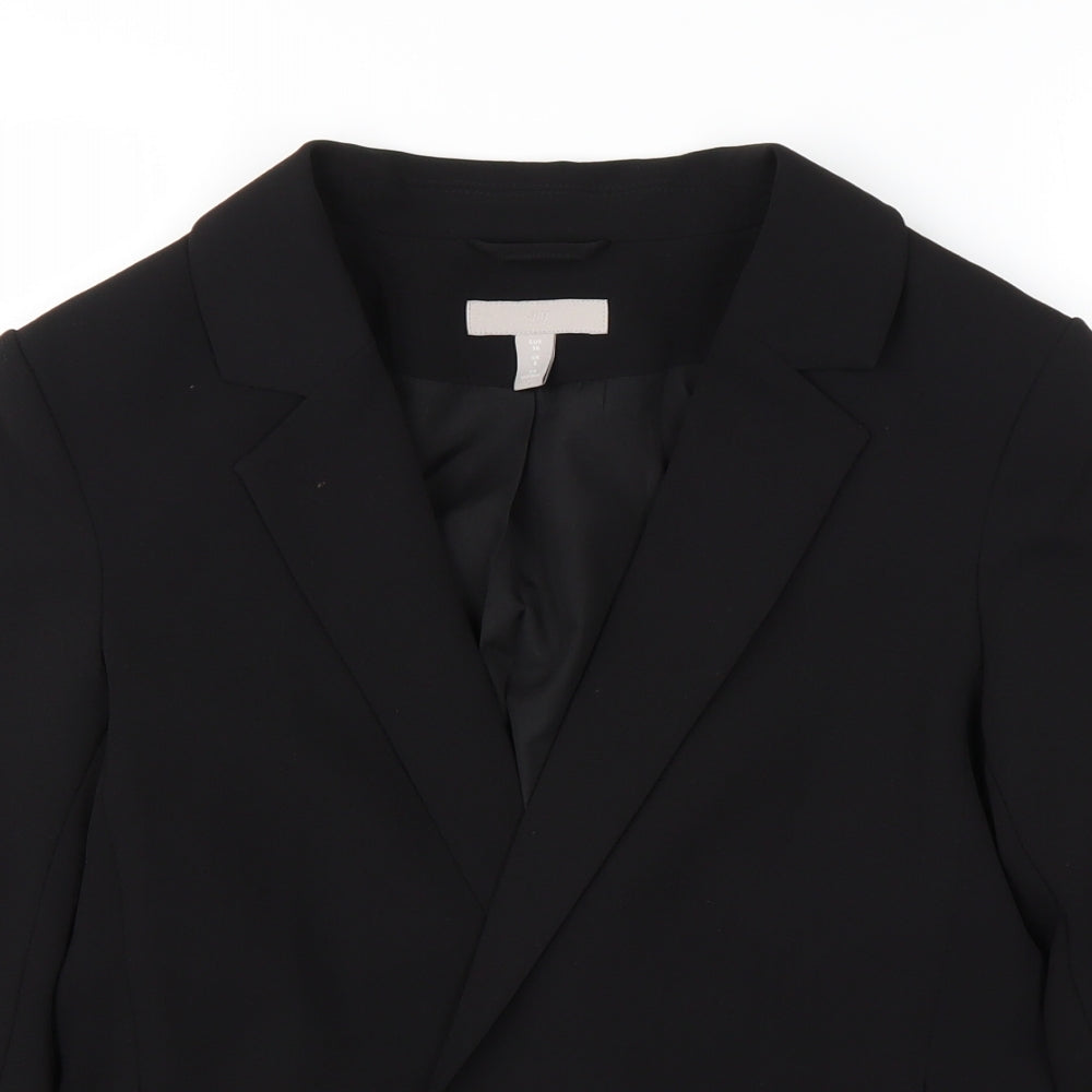 Womens UK Size 8 H&M Black Jacket