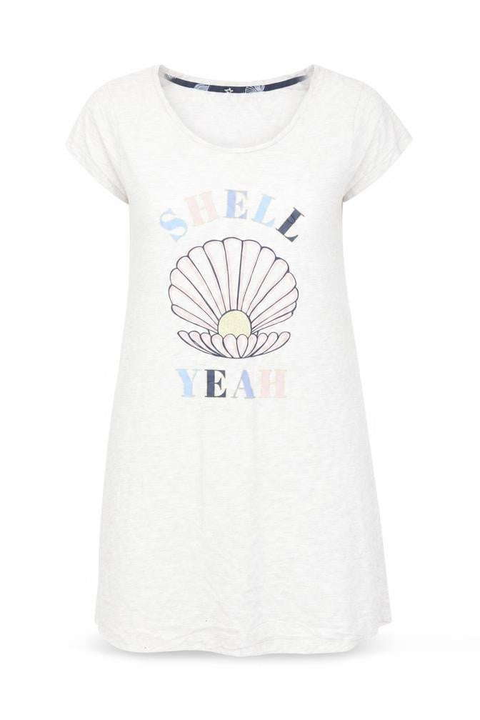 Front view of George women’s grey cotton dress, size UK 10