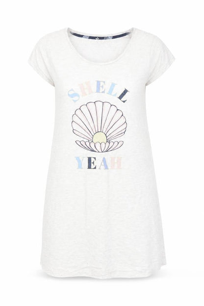 Front view of George women’s grey cotton dress, size UK 10