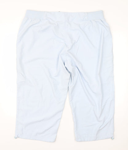 Womens UK Size 20 BHS Regular Fit Dress Pants Blue Trousers