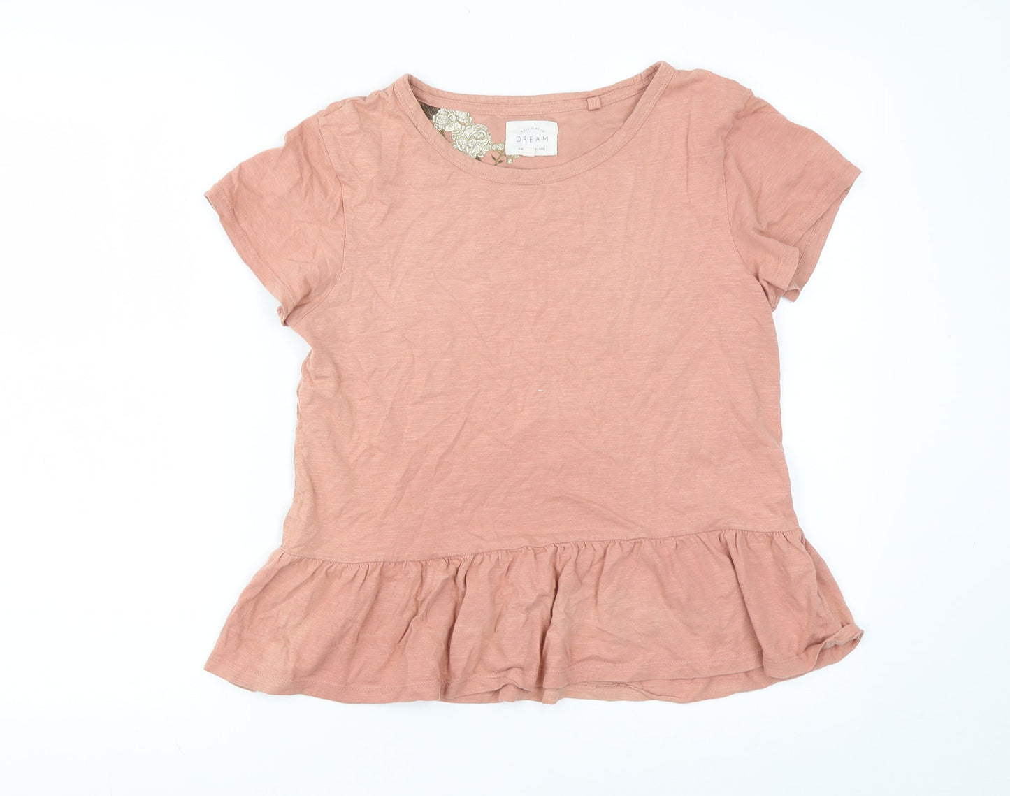 Womens UK Size S NEXT Pink Basic T-Shirt