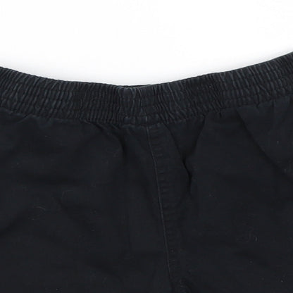 George Boys Black  Cotton Cargo Shorts Size 6-7 Years  Regular