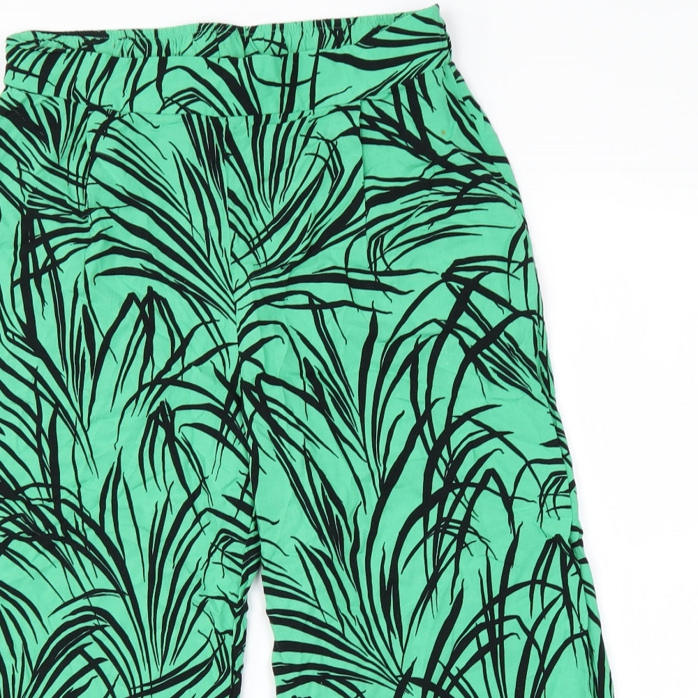 George Womens Green Floral Viscose Harem Trousers Size 8 L20 in Regular