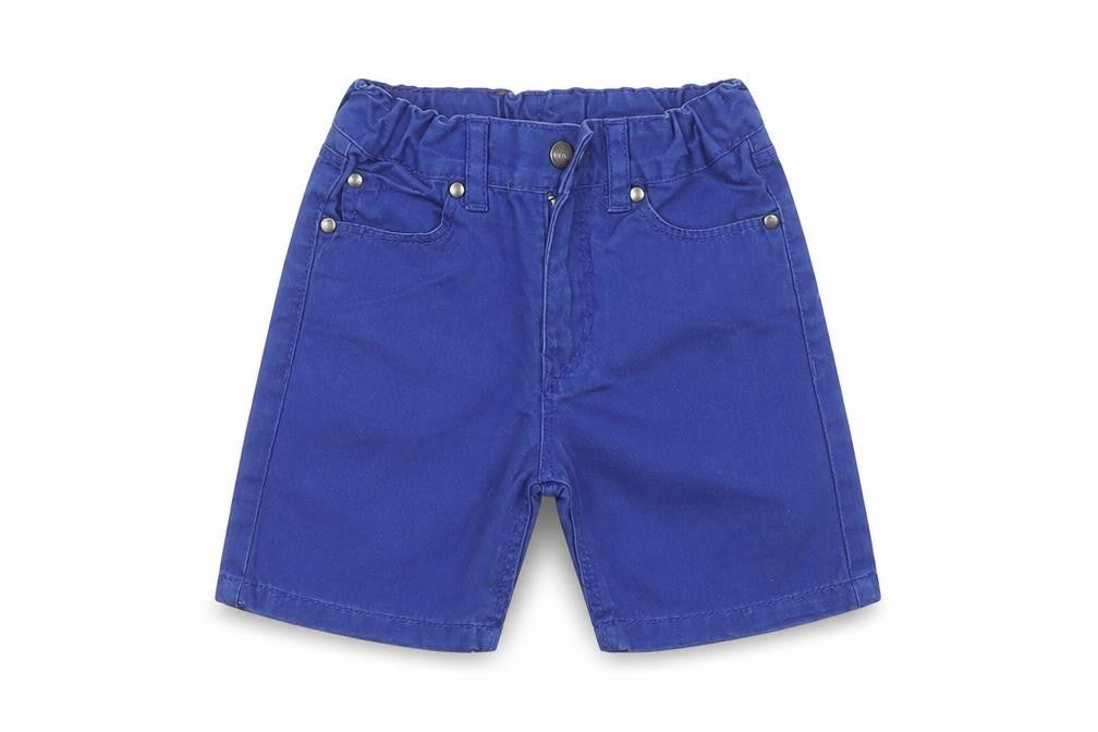 Front view of H&M Baby Blue Cotton Jogger Trousers, size 18-24, Months