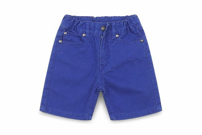 Front view of H&M Baby Blue Cotton Jogger Trousers, size 18-24, Months