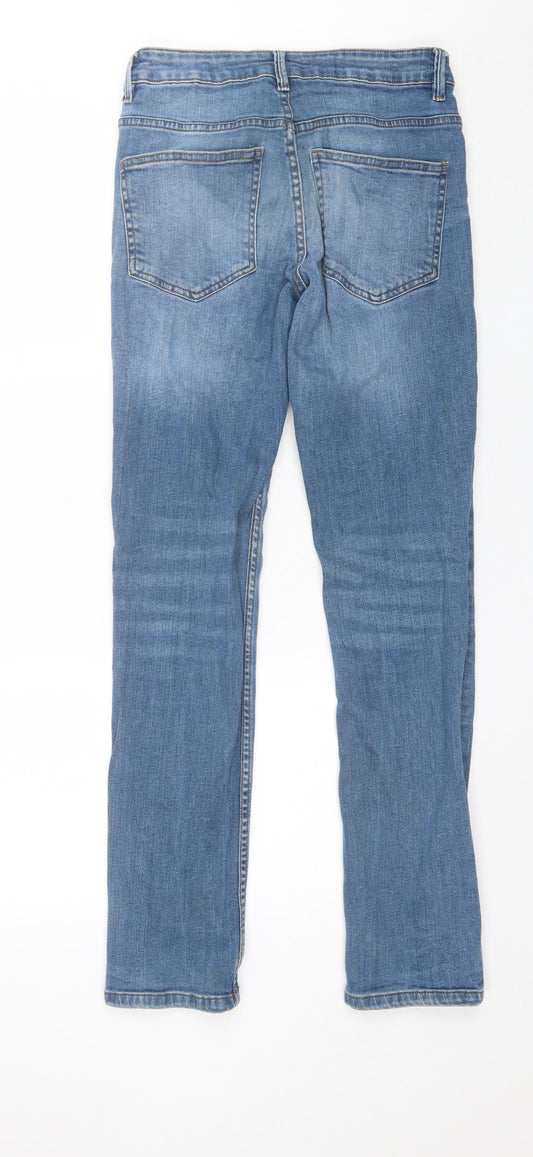 George Mens Blue  Cotton Skinny Jeans Size 30 L30 in Regular