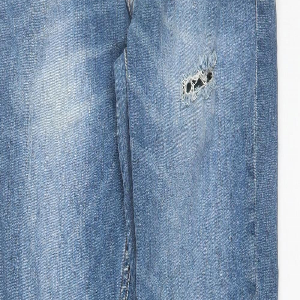 George Mens Blue  Cotton Skinny Jeans Size 30 L30 in Regular