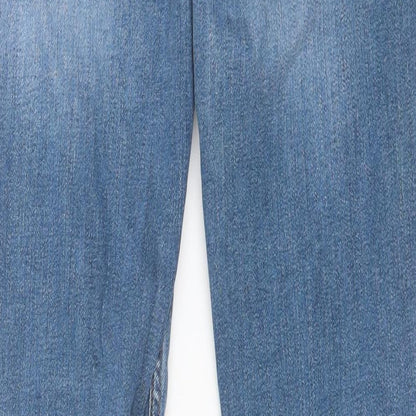 George Mens Blue  Cotton Skinny Jeans Size 30 L30 in Regular