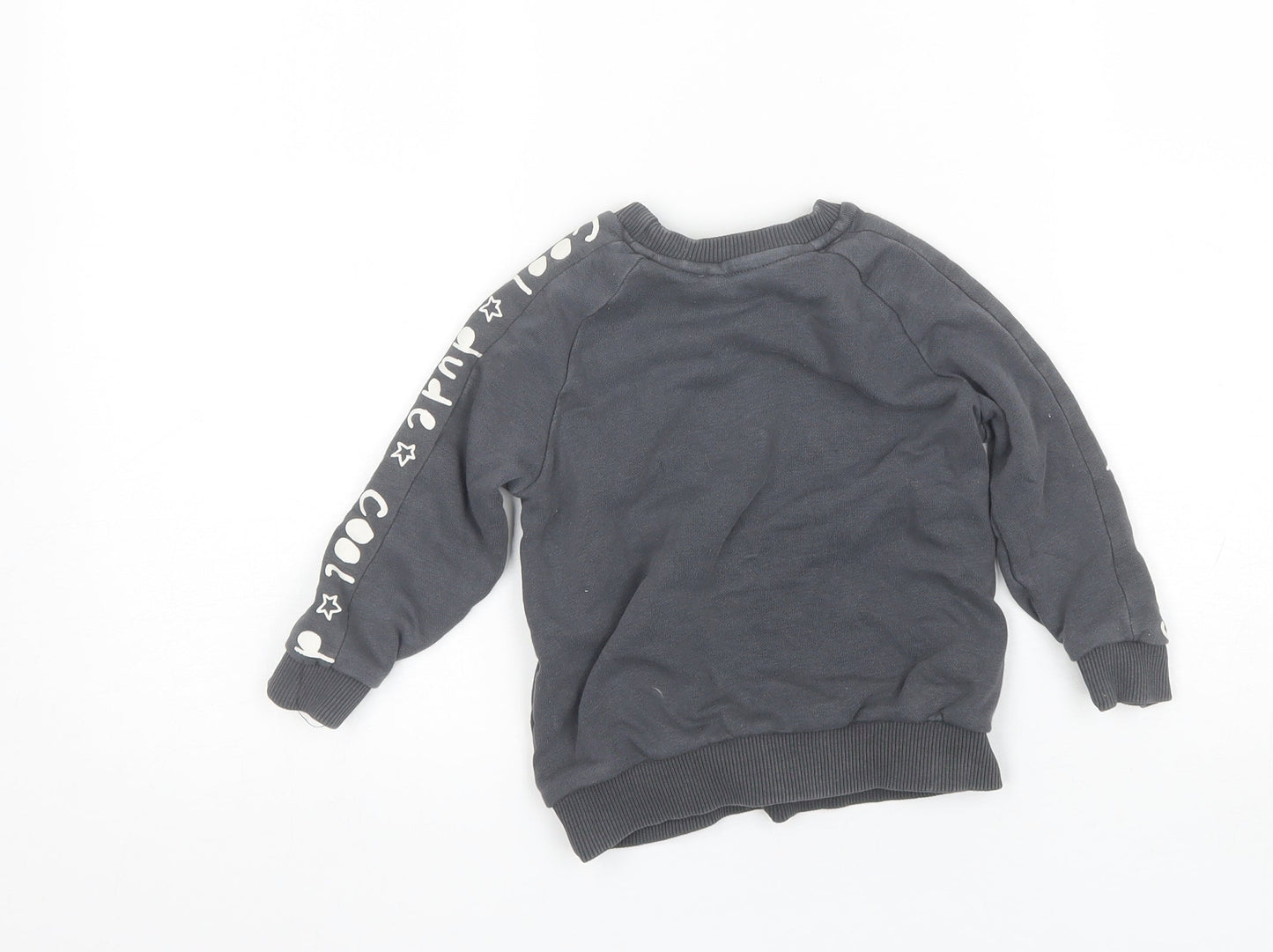 George Baby Grey  Cotton Pullover Jumper Size 18-24 Months