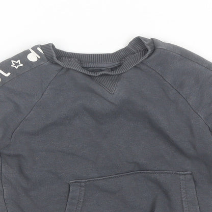 George Baby Grey  Cotton Pullover Jumper Size 18-24 Months