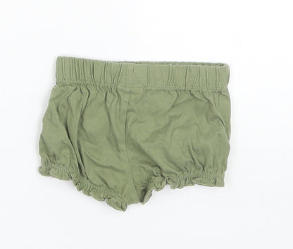 F&F Baby Green  Cotton Jogger Trousers Size 6-9 Months