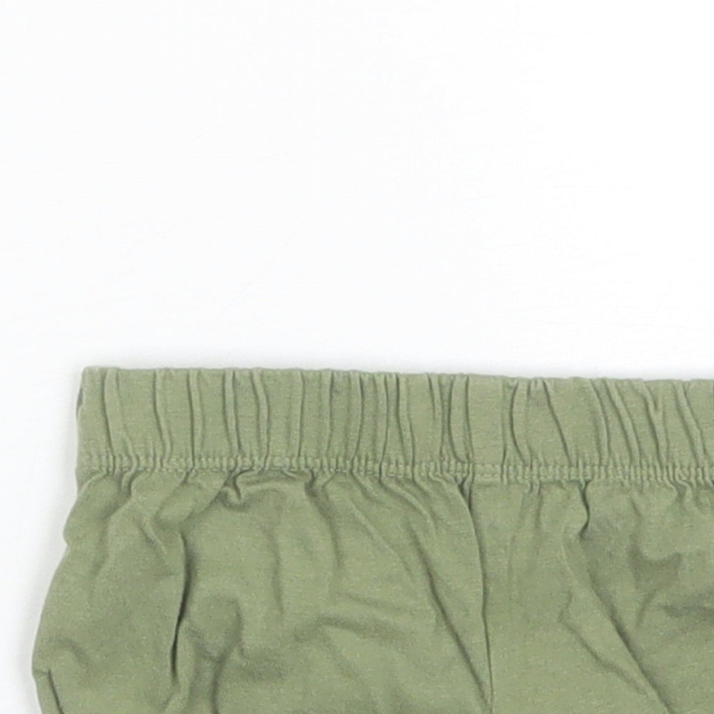 F&F Baby Green  Cotton Jogger Trousers Size 6-9 Months