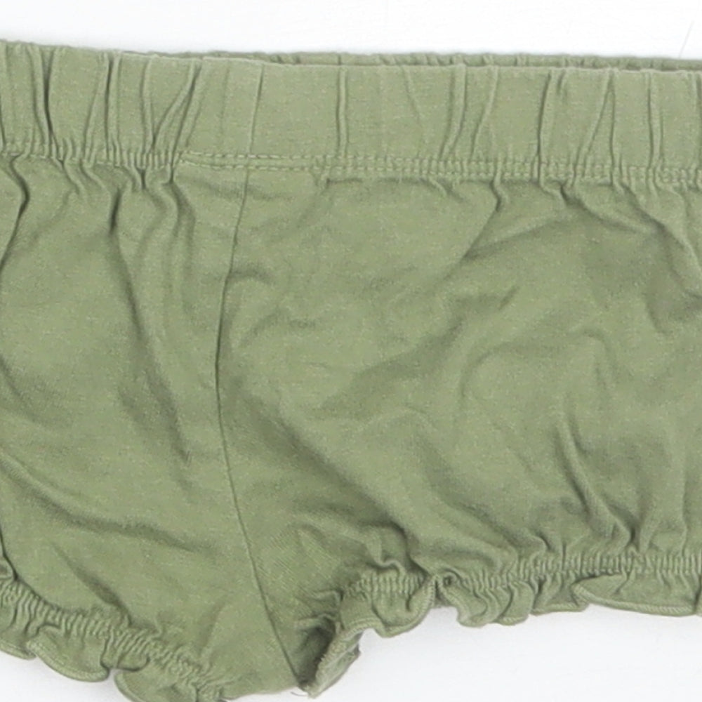 F&F Baby Green  Cotton Jogger Trousers Size 6-9 Months
