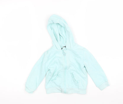 George Baby Blue  Cotton Full Zip Jumper Size 12-18 Months