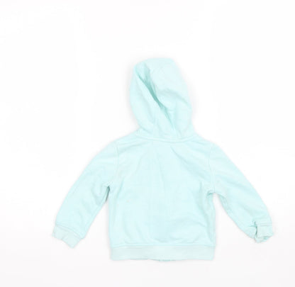 George Baby Blue  Cotton Full Zip Jumper Size 12-18 Months
