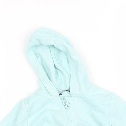 George Baby Blue  Cotton Full Zip Jumper Size 12-18 Months