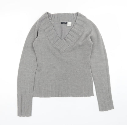 Womens UK Size 4 Redoute Grey Pullover Jumper