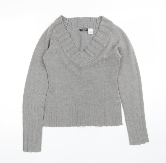 Womens UK Size 4 Redoute Grey Pullover Jumper