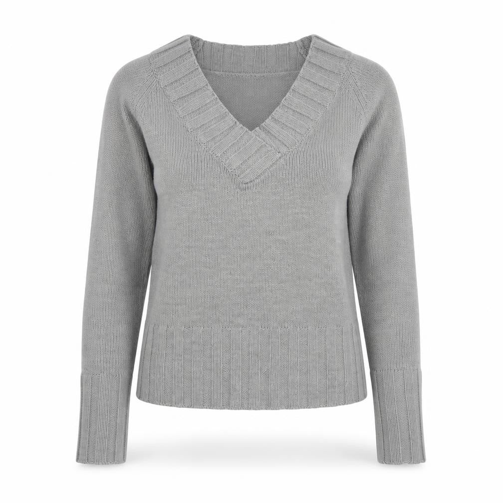 Womens UK Size 4 Redoute Grey Pullover Jumper