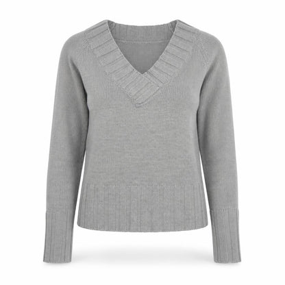 Womens UK Size 4 Redoute Grey Pullover Jumper