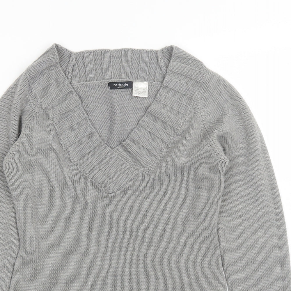 Womens UK Size 4 Redoute Grey Pullover Jumper