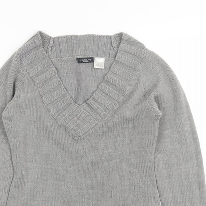 Womens UK Size 4 Redoute Grey Pullover Jumper