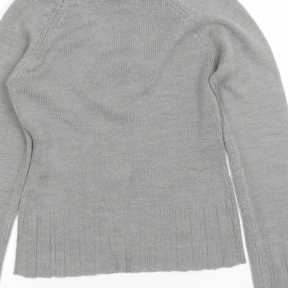 Womens UK Size 4 Redoute Grey Pullover Jumper
