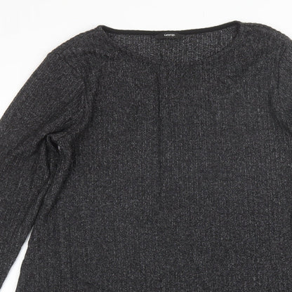 George Womens Grey  Polyester Shift  Size M  Round Neck