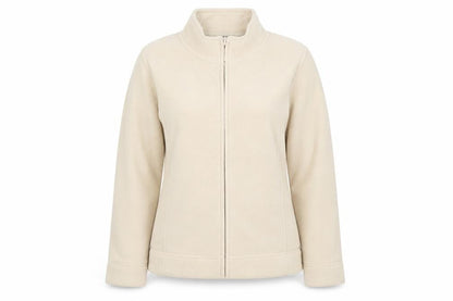 Womens UK Size M Isle Beige Full Zip Jumper
