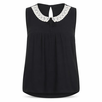 Womens UK Size 10 George Black Basic Blouse