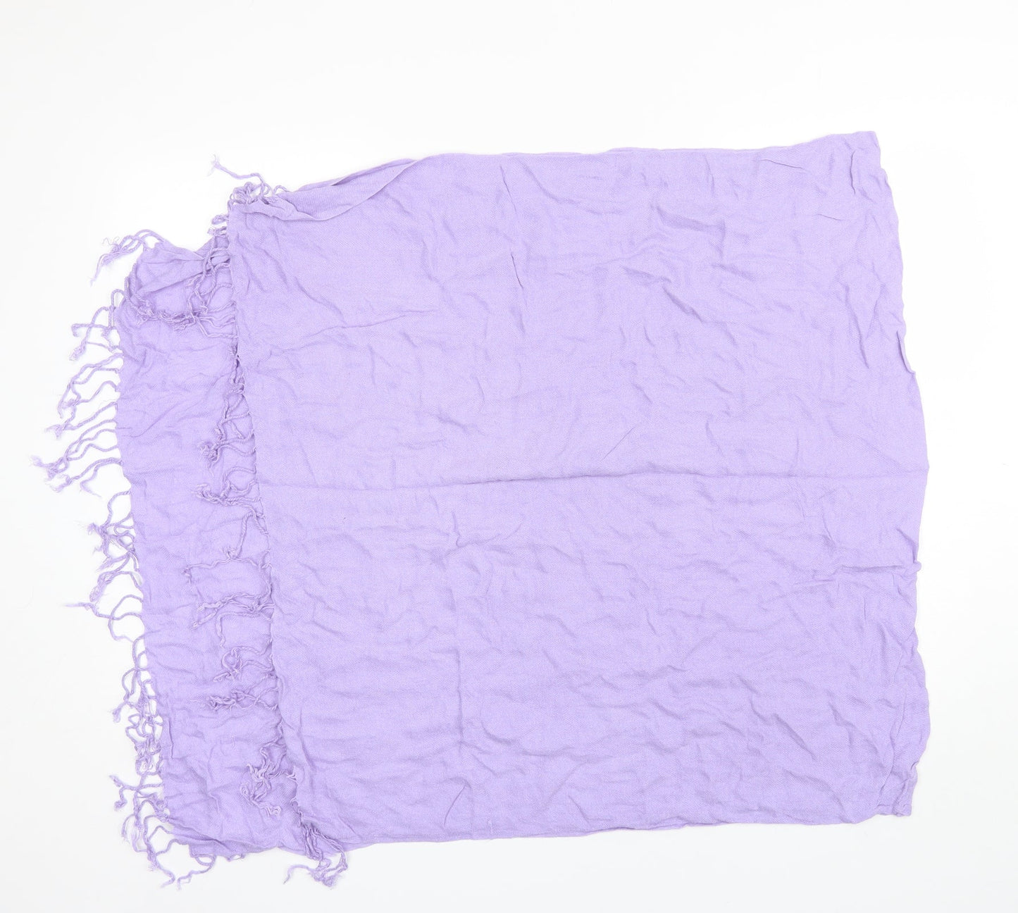 Preworn Unisex Purple  Cotton Blend  Scarf