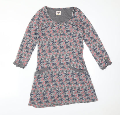 Womens UK Size 10 Debenhams Multicoloured Basic T-Shirt