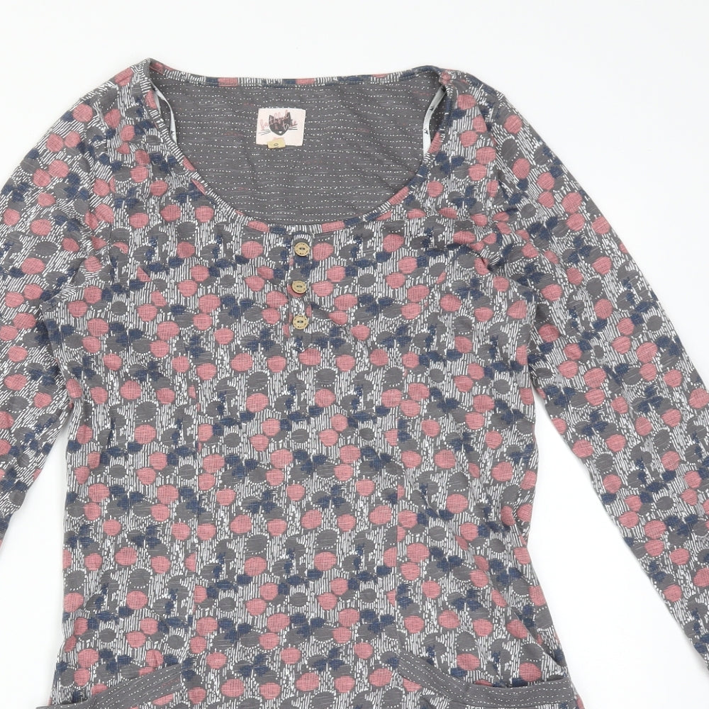 Womens UK Size 10 Debenhams Multicoloured Basic T-Shirt