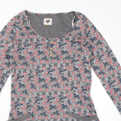 Womens UK Size 10 Debenhams Multicoloured Basic T-Shirt