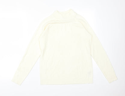 Womens UK Size 12 Atmosphere Ivory Basic T-Shirt