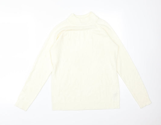Womens UK Size 12 Atmosphere Ivory Basic T-Shirt