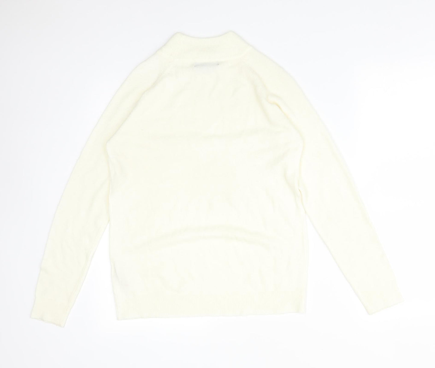 Womens UK Size 12 Atmosphere Ivory Basic T-Shirt