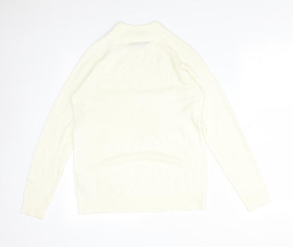 Womens UK Size 12 Atmosphere Ivory Basic T-Shirt
