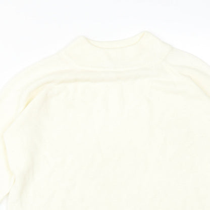 Womens UK Size 12 Atmosphere Ivory Basic T-Shirt