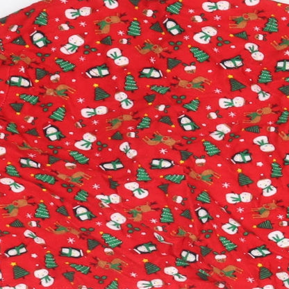 Primark Baby Red Solid Cotton  Pyjama Top Size 12-18 Months   - CHRISTMAS
