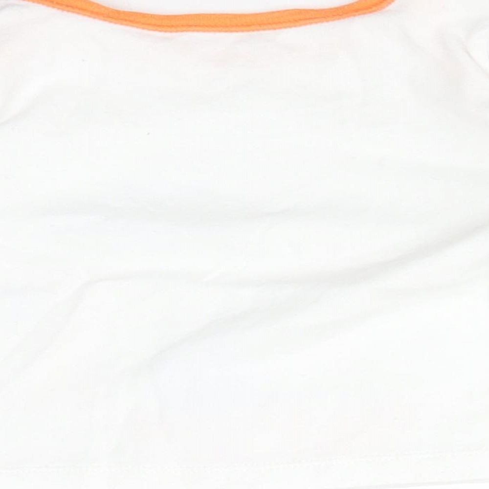 Nutmeg Baby White Animal Print Cotton  Pyjama Top Size 9-12 Months   - TIME FOR BED LITTLE ONE.