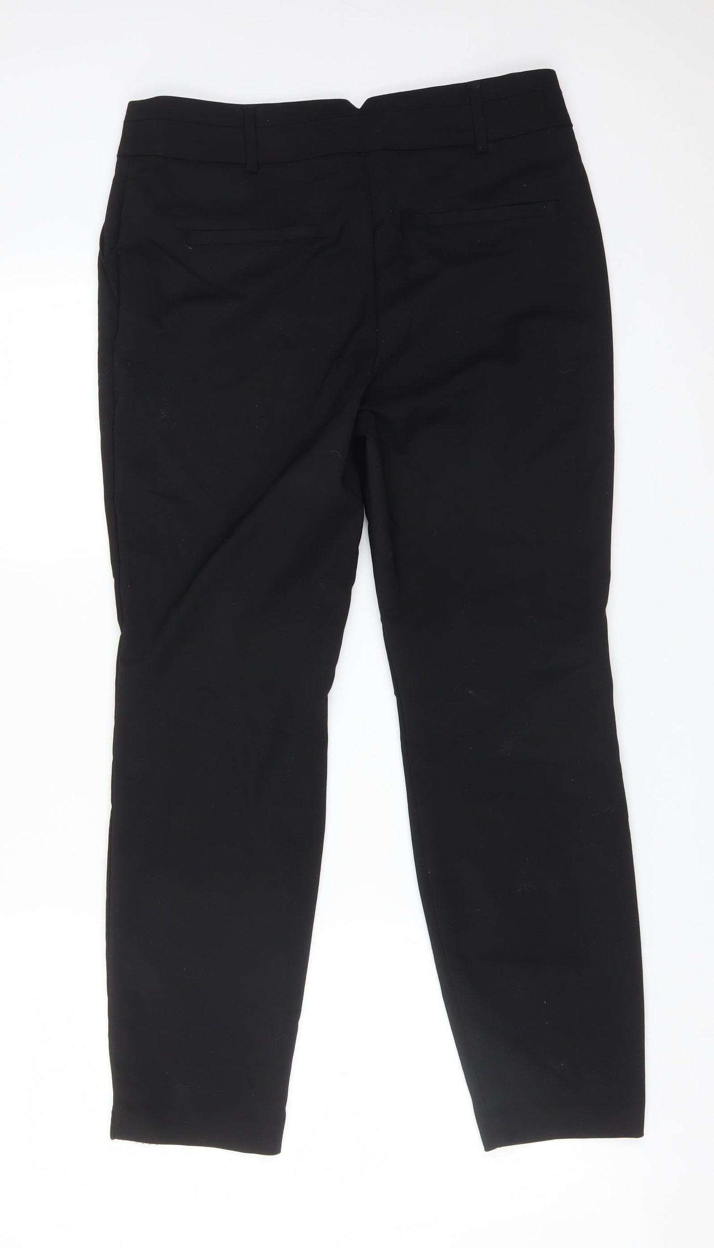 Womens UK Size 12 Papaya Regular Fit Dress Pants Black Trousers